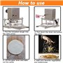 ylpddmm Presse à pâte à Pizza, 22 cm Diamètre Machine à Pizza Formeuse à Pizza Domestique laminoir en Acier Inoxydable avec poig