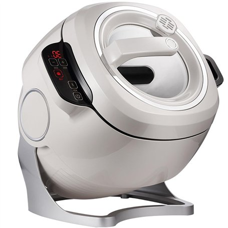 Robot Culinaire Automatique - Wok Électrique 360° Rotatif avec Technologie Induction Triple