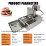 ylpddmm Machine à Beignets Automatique, Mini-Machine à Beignets Commerciale, épaisseur réglable en Acier Inoxydable, friteuse à 