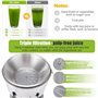 WEIMILOR Extracteur de jus Commercial, Presse-Agrumes en Acier Inoxydable pour Fruits et légumes, centrifugeuse intégrée, ustens