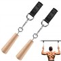 Tirez les poignées 1 paire en bois de hêtre en bois non glipt up up hands grips avant bras d'entraînement Bar polyvalent pour le