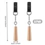 Tirez les poignées 1 paire en bois de hêtre en bois non glipt up up hands grips avant bras d'entraînement Bar polyvalent pour le