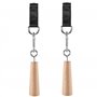 Tirez les poignées 1 paire en bois de hêtre en bois non glipt up up hands grips avant bras d'entraînement Bar polyvalent pour le