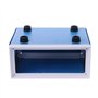 Boîte de jonction bleue rectangulaire en métal Boîtier électronique DIY Boîte de prévention Boîtier d'alimentation Résistant à l
