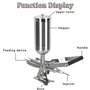 Machine manuelle de remplissage de beignets, injecteur de gelée de 5 L, remplisseuse de churros en acier inoxydable avec 4 tuyau