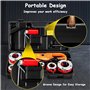 Fileteuse électrique pour tubes, machine à fileter portative robuste avec 6 matrices et boîte à outils, kit de filetage à clique