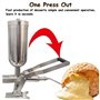 Machine manuelle de remplissage de beignets, injecteur professionnel en acier inoxydable pour remplissage de crème et de gelée d