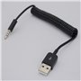 Casoter Câble audio auxiliaire, adaptateur audio USB vers jack 3,5 mm, USB 2.0 mâle, câble de synchronisation et de charge, pour