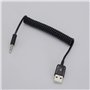 Casoter Câble audio auxiliaire, adaptateur audio USB vers jack 3,5 mm, USB 2.0 mâle, câble de synchronisation et de charge, pour