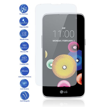 Todotumovil – Lot Pack de 3 x Films de protection d'écran en verre trempé verre 9H Premium pour LG Ascend K4