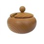 Sucrier en bois - Avec couvercle et cuillère - Idéal comme cadeau - Diamètre : 10 cm - C01