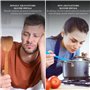 Joeji's Kicthen Spatule en Silicone Lot de 4 Ustensiles de Pâtisserie Colorés Orange Bleu Vert Rouge Antidérapant Anti-Rayures S