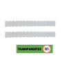 Protecteur pour raquette de padel transparent denté Lot de 2 unités dentées + autocollant de padel - Protecteur de raquette de p