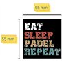 Protecteur pour raquette de padel transparent denté Lot de 2 unités dentées + autocollant de padel - Protecteur de raquette de p