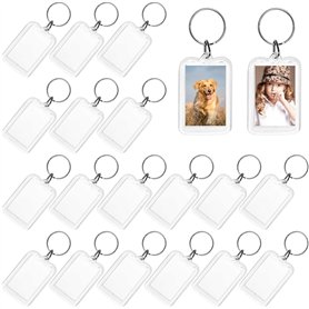ZYNERY 20 Pcs Porte-Clés Photo