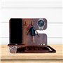 Pekiedo Porte-téléphone portable de table en bois 100 % Support pour tablette Porte Téléphone Table de Chargement Pratique et sû