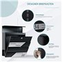 Bl4ckPrint Boîte aux lettres de qualité supérieure avec compartiment à journaux - Anthracite - Boîte aux lettres personnalisée a