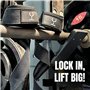Bullstep - Sangle de Tirage Musculation | Lifting Straps | Bande de Tirage Musculation | Sangle Musculation Poignet Halterophili