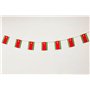 Pandiui23 Drapeau Guadeloupe 40 pièces Drapeau Guadeloupe Guirlande Guadeloupe 11,4 m Fanions Guadeloupe Drapeau national 14 x 2
