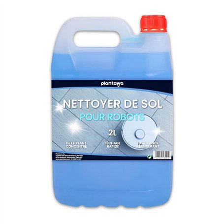 Plantawa Nettoyant Sols Concentré pour Robots 2000ml | Le Nettoyant pour Sols le Plus Concentré Convient à Tous les Fabricants |