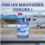 AWAKING Liquide WC Chimique Bleu 2L | Additif pour Réservoir d’Eaux Usées | Réduction des Odeurs et Décomposition des Matières |