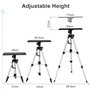 UNHO Trépied Vidéorojecteur en Aluminium, Support Projecteur Hauteur Réglable 53-138cm Table pour Videoprojecteur avec Plateau e