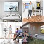 UNHO Trépied Vidéorojecteur en Aluminium, Support Projecteur Hauteur Réglable 53-138cm Table pour Videoprojecteur avec Plateau e