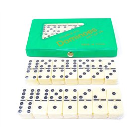 domino poker 28 pièces Double 6 points. domino pour adultes 16x11x2.5cm