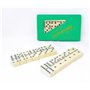 domino poker 28 pièces Double 6 points. domino pour adultes 16x11x2.5cm