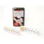 BETTER WITH FRIENDS Adultes Boîte de voyage portable avec 28 dominos 5 x 2,7 x 0,9 cm