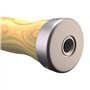 VSL Corde à sauter en cuir véritable avec roulement à billes à 360 degrés avec poignées en bois pour perte de poids fitness vite