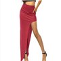 lijun Femmes Taille Haute Sexy côté Ouvert Fendu Paquet Hanche Moulante Club Maxi Jupe Longue