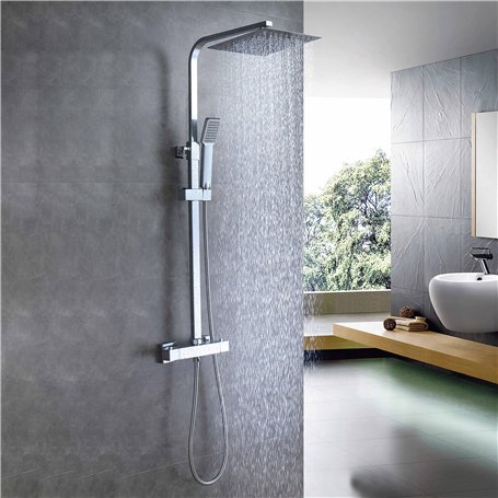 Biubiubath Système de Colonne de Douche Thermostatique Avec Mélangeur Thermostatique