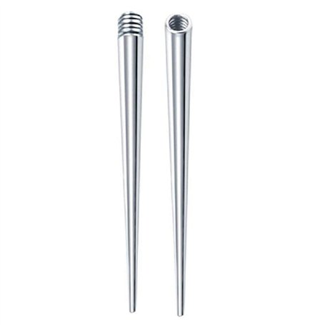 Yisawroy Kit d'étirement en acier inoxydable pour écarteur d'oreille et nez 16 g 14 g