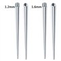 Yisawroy Kit d'étirement en acier inoxydable pour écarteur d'oreille et nez 16 g 14 g