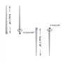 Yisawroy Kit d'étirement en acier inoxydable pour écarteur d'oreille et nez 16 g 14 g