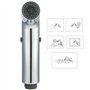 Pulvérisateur de Toilette pour Bidet, Douchette pour Bidet Pulvérisateur à Main Douchette WC Bidet de Toilette en ABS Durable po