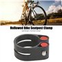 Collier de Serrage de Tige de Selle de Vélo de Montagne, Pinces de Tige de Selle de Vélo Résistantes à l'usure d'ouverture Noire