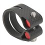 Collier de Serrage de Tige de Selle de Vélo de Montagne, Pinces de Tige de Selle de Vélo Résistantes à l'usure d'ouverture Noire