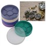 Boîte de Rangement de Pièces de Montre à 5 Couches, pour Pièces de Quincaillerie de Mouvement de Composants à Vis (Rond)
