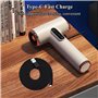 Sèche-Cheveux USB, Batterie au Lithium Rechargeable de 15 000 mAh, sèche-Cheveux sans Fil, sèche-Cheveux de Voyage Portable et F