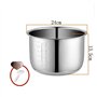 cuve en Acier Inoxydable for multicuiseur. Compatible for la Cuisson