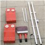 WDJBPSH Ensembles de Badminton de Voyage pour Les Cours avec Filet, À Toute Épreuve Équipement de Formation pour Les Débutants E