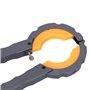 Ouvre-lunette de montre, outil de retrait de lunette en alliage de clé, coffre-fort avec boîte de rangement en plastique pour la