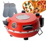 forplubossmmp Four À Pizza Automatique avec Minuterie | Machine À Pizza Électrique avec Température 0-450℃ | Machine À Pain À Pi