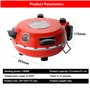 forplubossmmp Four À Pizza Automatique avec Minuterie | Machine À Pizza Électrique avec Température 0-450℃ | Machine À Pain À Pi