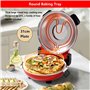 forplubossmmp Four À Pizza Automatique avec Minuterie | Machine À Pizza Électrique avec Température 0-450℃ | Machine À Pain À Pi
