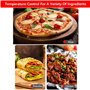 forplubossmmp Four À Pizza Automatique avec Minuterie | Machine À Pizza Électrique avec Température 0-450℃ | Machine À Pain À Pi