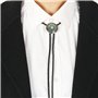 LeeCAE Bolo Tie Western Vintage - Cravate de Cowboy Turquoise, Amérindien pour Hommes - Nœud Papillon Occidental - Noir