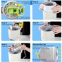 Machine à Glace Italienne 1000 ML, Préparation Rapide en 10 Minutes, pour La Maison, La Cuisine Et La Maison
